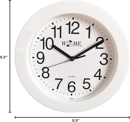 Miniatura 8 de Uniware - Reloj de pared silencioso sin tictac de diseño moderno conciso para decoración de sala de estar, oficina, dormitorio (9.1 pulgadas,