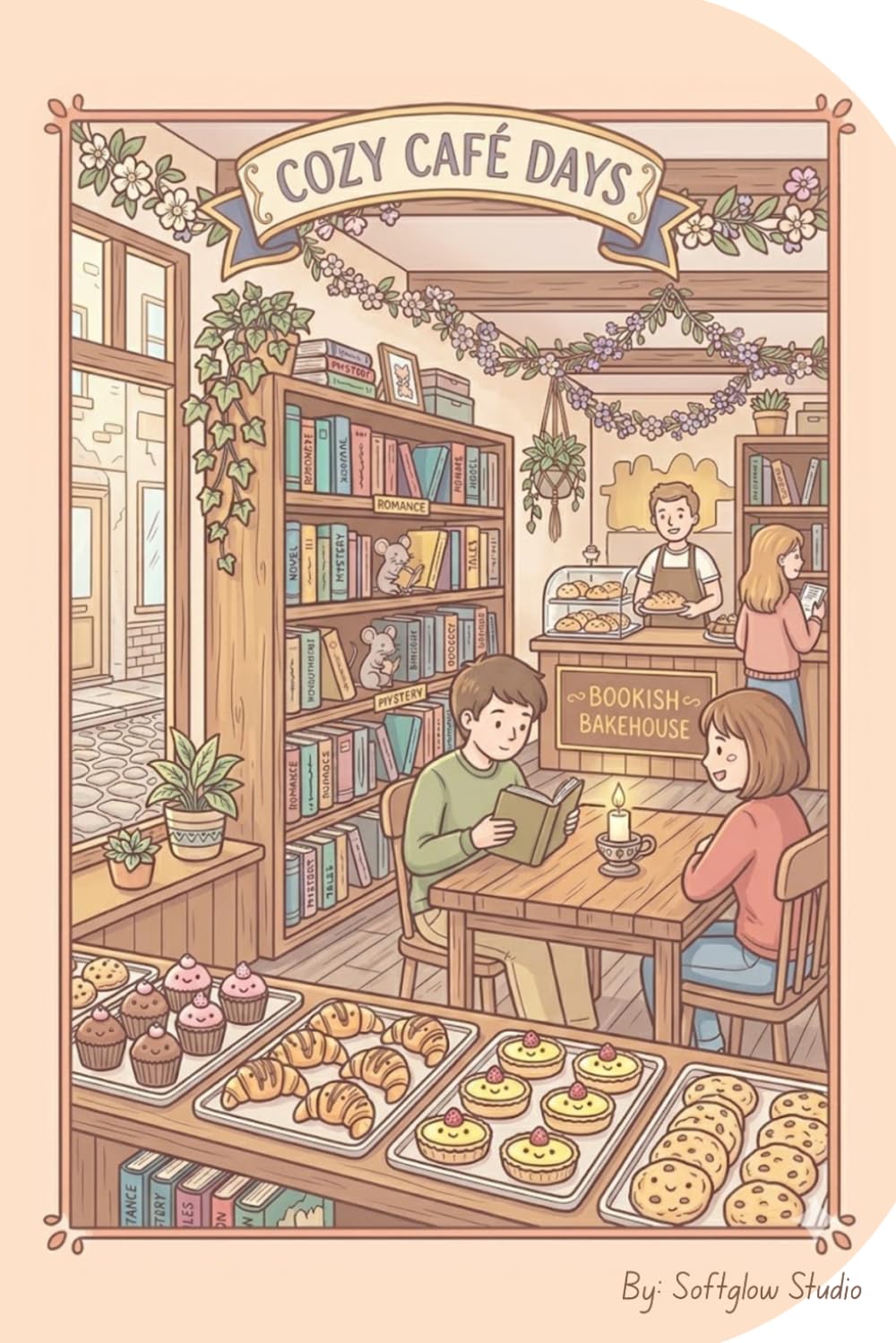 Cozy Café Days - Coloring Book: 16 Cozy Café Scenes for Relaxation, Mindfulness and Creative Fun