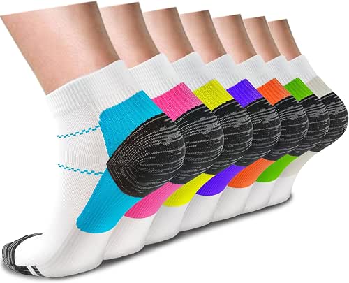 ACTINPUT Compression Socks Plantar Fasciitis for Women Men - 8-15