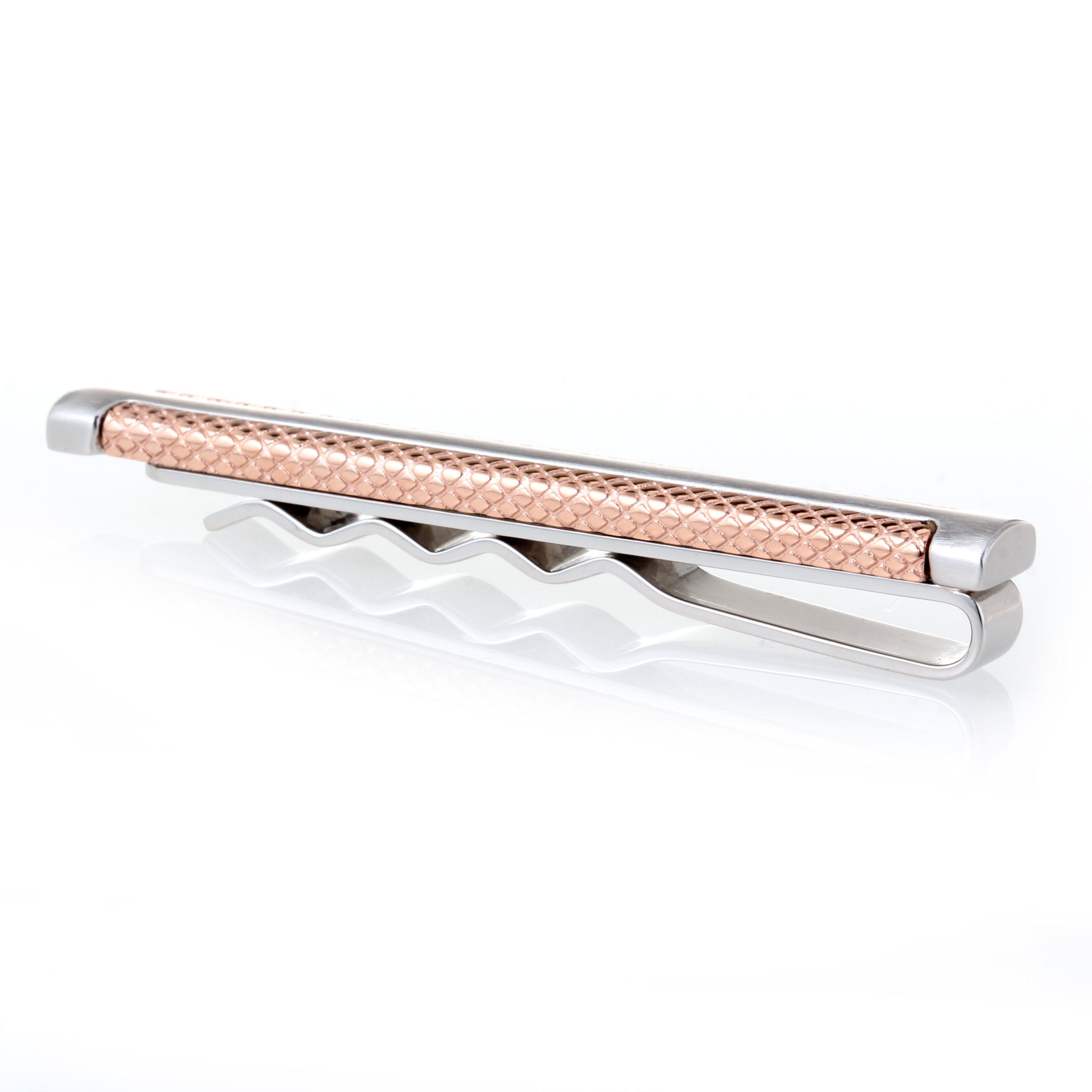 Karisma Hochwertige Herren Edelstahl 316L Krawattennadel Perlmutt Weiss/ Krawattenklammer/Tie Clip Farbwahl KTC203