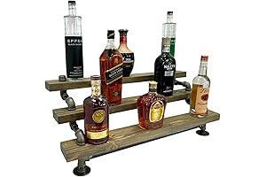 Freestanding Bar Bottle Display | Stylish Liquor Shelf for Home