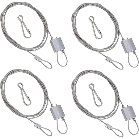 UFURMATE Rope Hanger, 4 Set 1M/3.28 Ft Stainless Steel Ceiling Light ...