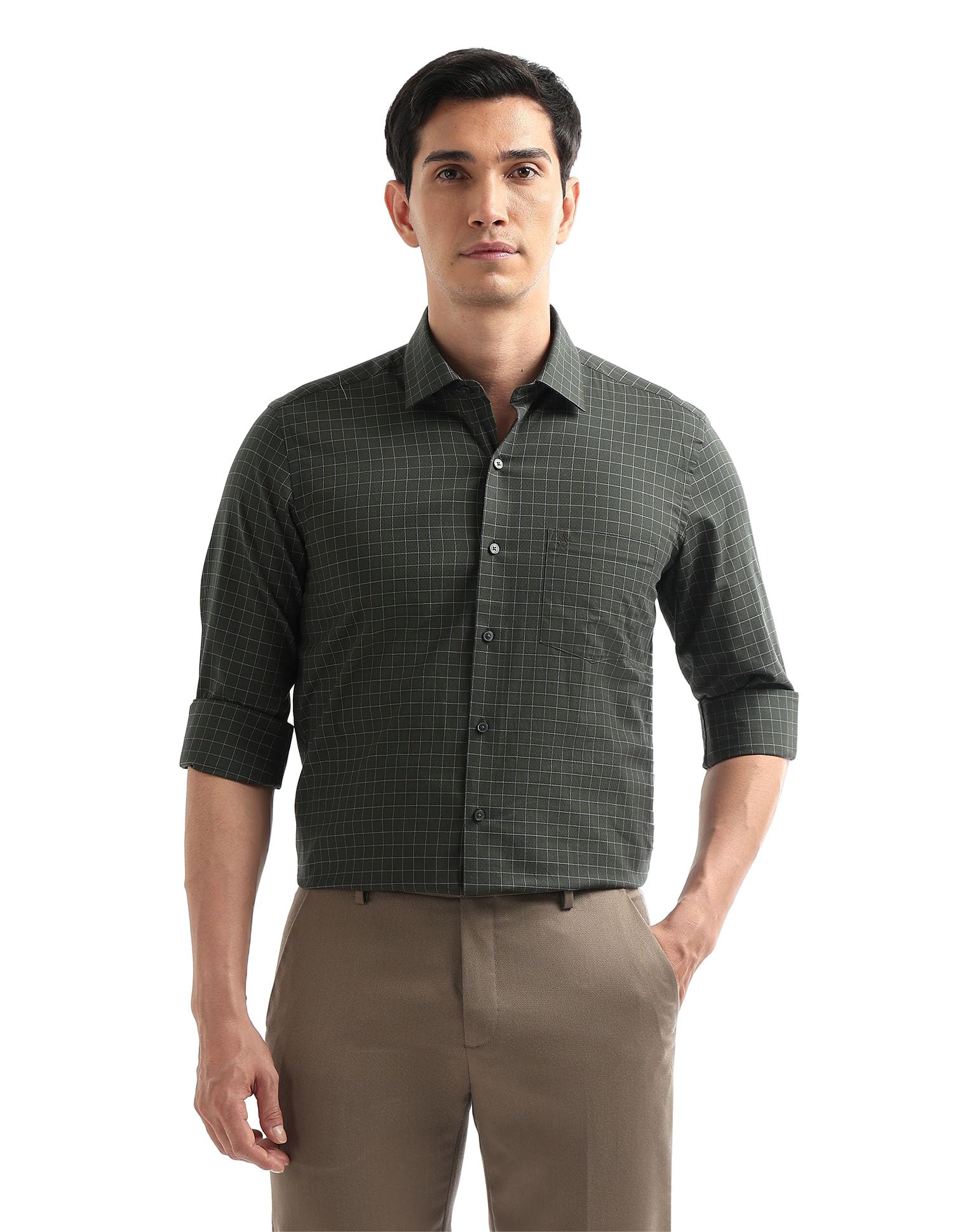arrow Green Formal Shirt_ARAEOSH3145-picture-28