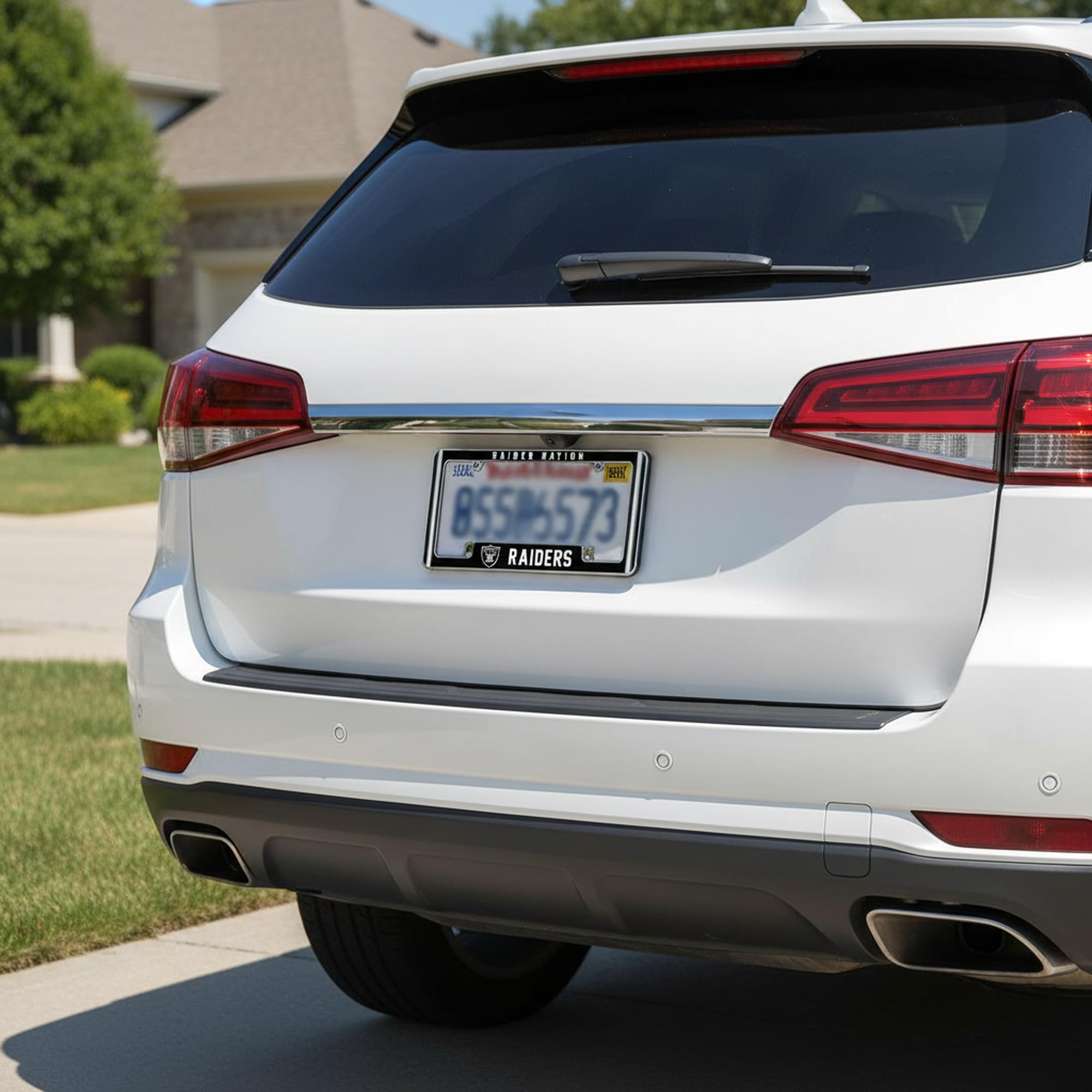 Dallas Cowboys Black License Plate Frame - Premium Powder Coated Metal