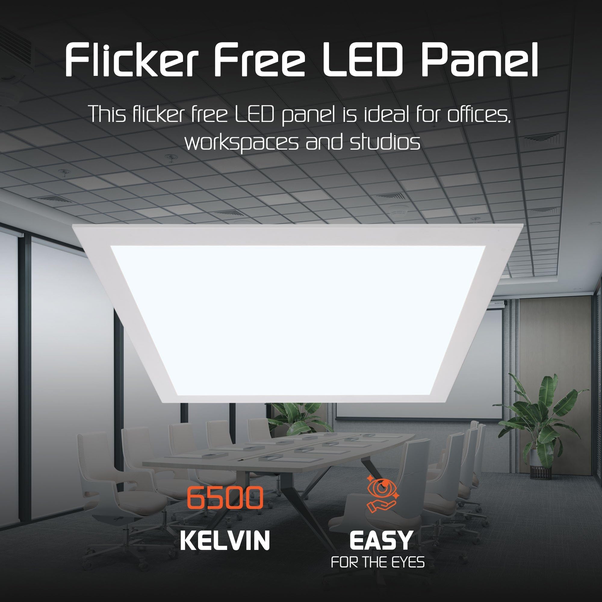 Ledvion - Panel LED Regulable, 30x30, 12W, 6500K, 125Lm/W, Driver LED Antiparpadeo, Luminaria Empotrada, Incl. Garantía de 5 Años