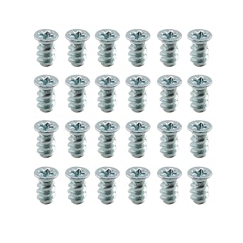 24pcs Drawer Slide Replacement Screws Head Phillips Self-Tapping Screws Compatible with Chest of Drawers Parts 100349; 100347