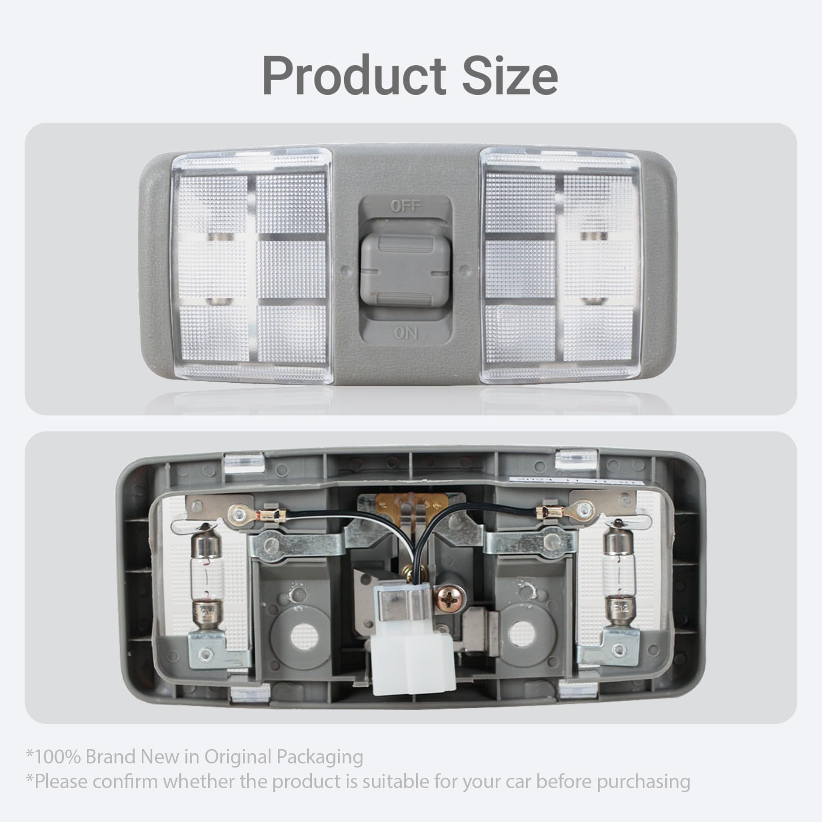 JESYMBX Interior Dome Roof Reading Light For Mitsubishi Pajero Montero Shogun V31 V32 V33 V43 1990-2004 MB774928 Center&Rear