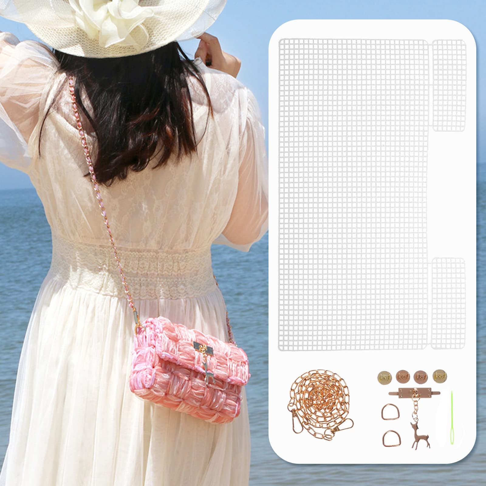 Amazon.co.jp: TXIN DIY編みかぎ針編みバッグキット 8個セット