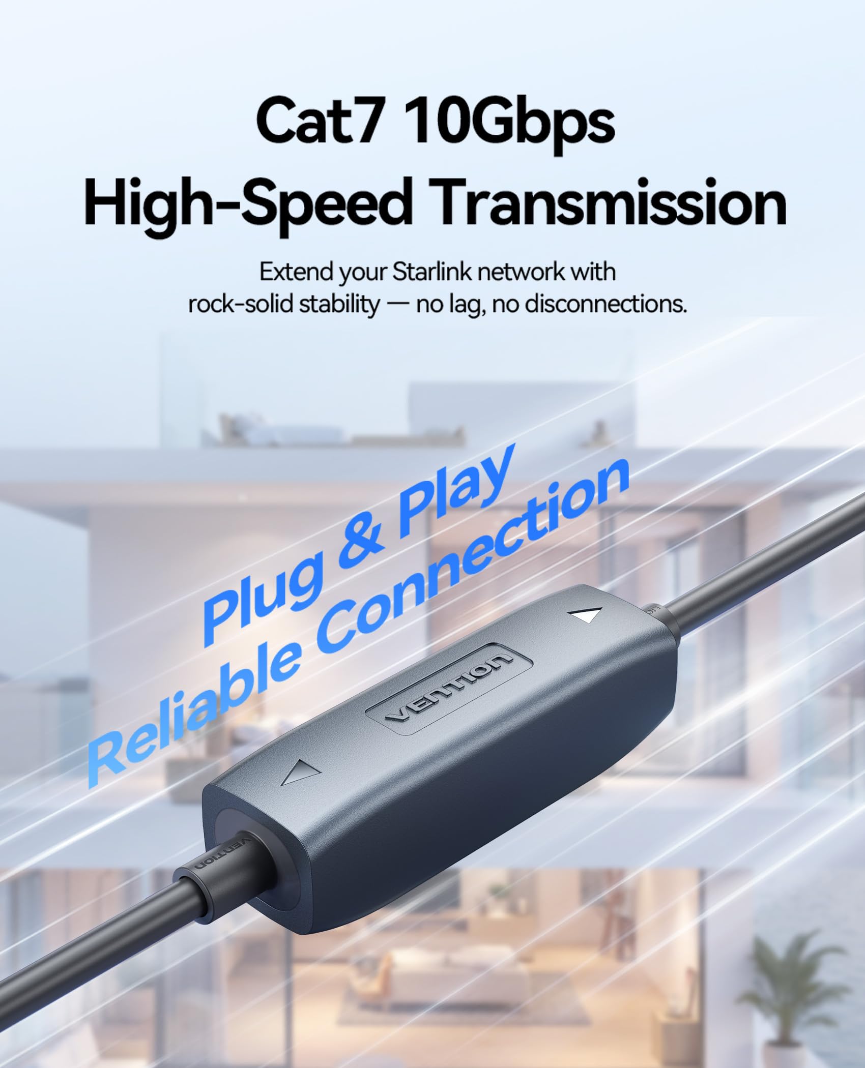 VENTION Acoplador de Cable Starlink Gen 3 IP68 RJ45 para Ethernet Starlink Gen 3/Mini Dish