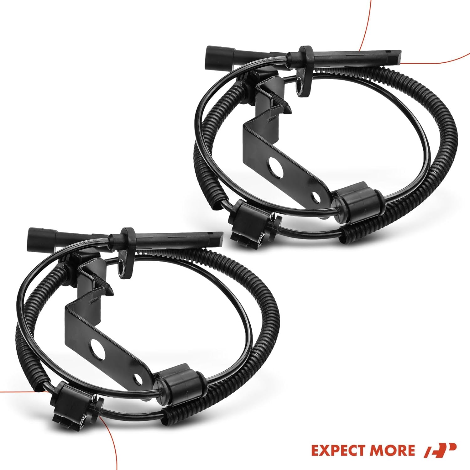 A-Premium Front Left and rIGHT ABS Wheel Speed Sensor Compatible with Cadillac Models - CTS 2010 2011 2012 2013 2014, AWD - Front Driver and Passenger Side, 2-PC Set