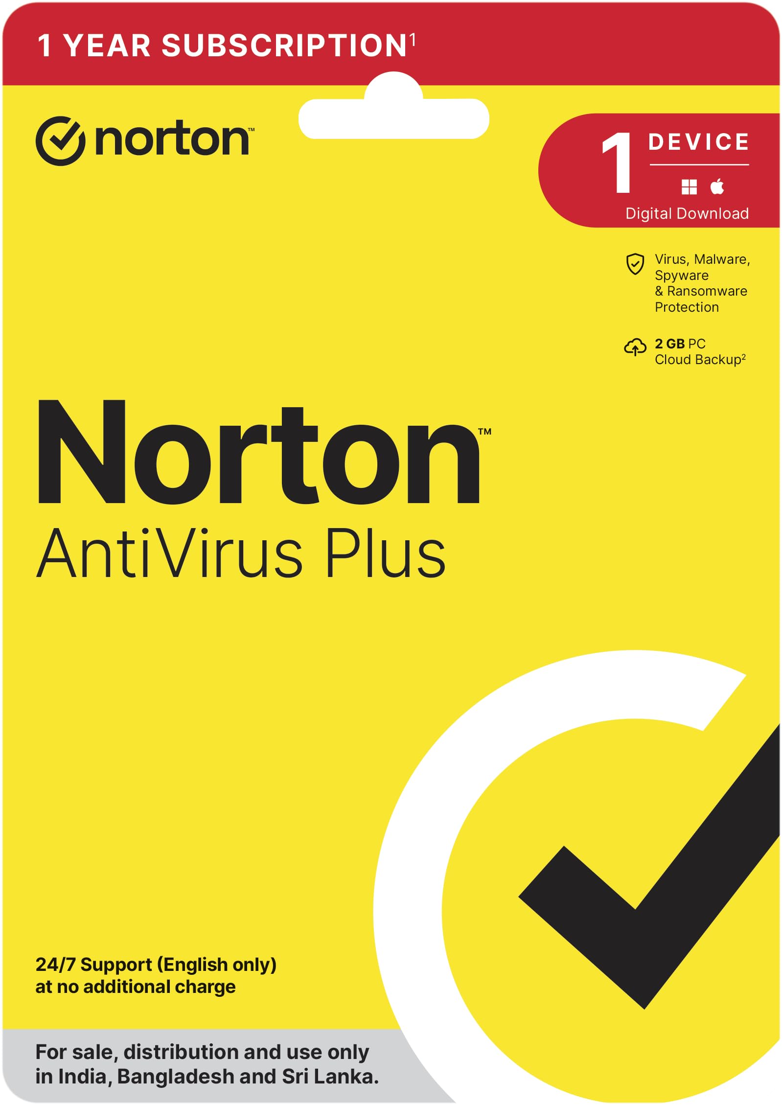 Norton Antivirus Plus | 1 User 1 Year |Also Includes Smart Firewall, Password Manager & 2GB PC Cloud Back Up| PC or Mac | Product Key | No CD-image-29