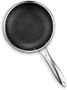 HexClad Hybrid Nonstick 7 Fry Pan Cold Handle Dishwasher Oven Safe Induction Safe for All Countertops