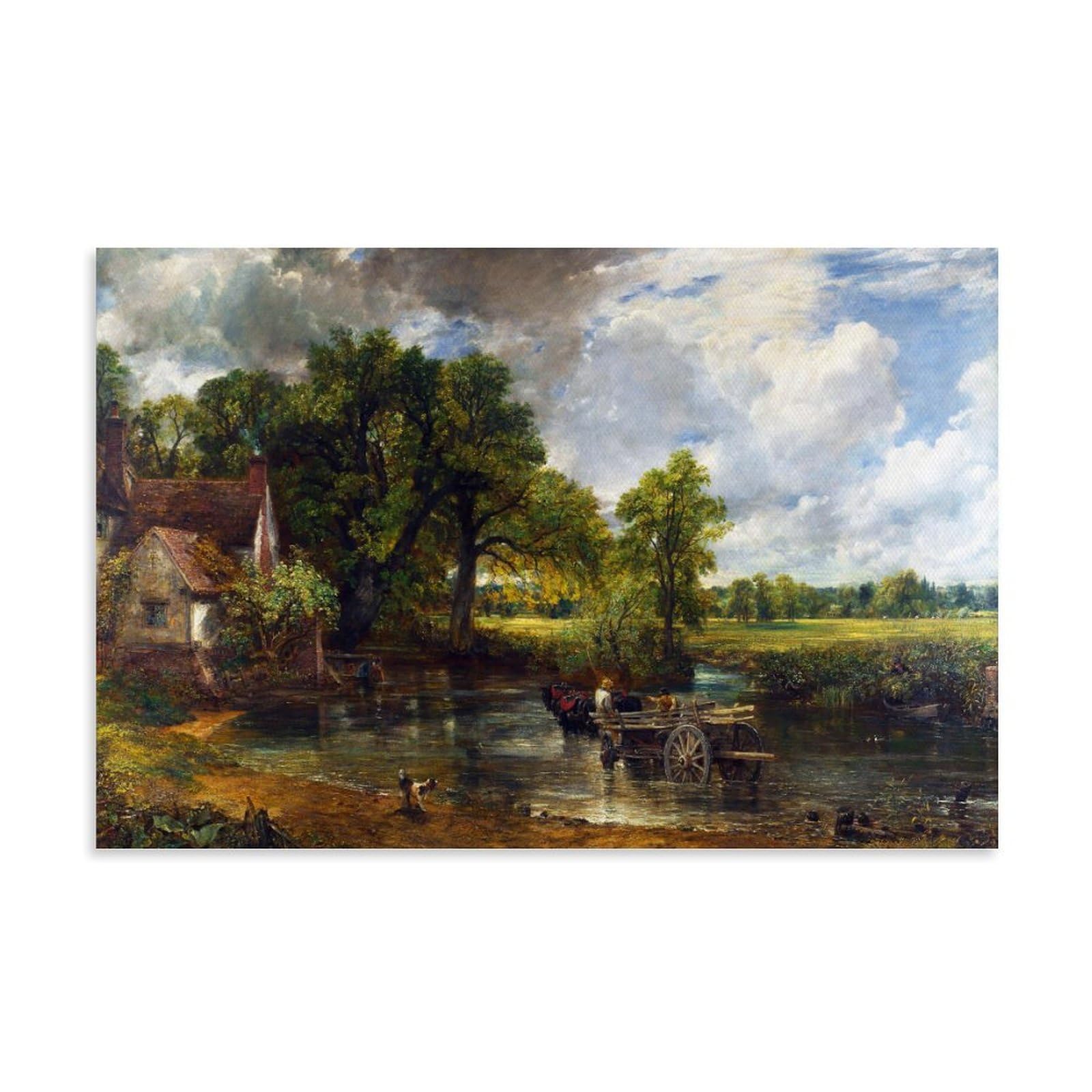 John Constable Painters' Works「The Hay Wain」Printed Canvas Poster Canvas Wall Art Prints Gifts Photo Picture Paintings Room Decor Home Decorative 24x36inch(60x90cm)