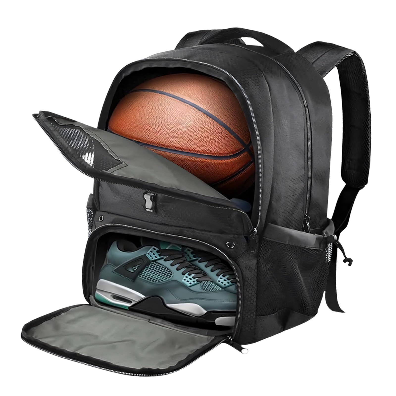 Zaino sportivo regolabile con due spazi ampi per pallacanestro calcio e attrezzatura da allenamento Zaino sportivo professionale
