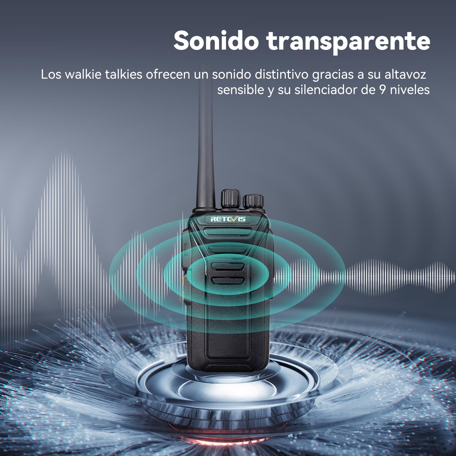 Retevis RT27 Walkie Talkie, Profesional Walkie-Talkie Recargable con Cargador de 6 Ranuras, PMR446 sin Licencia 16 Canales VOX, Walkies Profesionales para Almacén, Supermercado(6 Piezas,Negro)