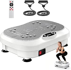 Vibration Plate Exercise Machine for Whole Body Fitness with 200 Levels