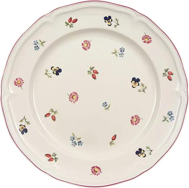 Villeroy & Boch Petite Fleur Speiseteller Rot - Premium Porzellan Geschirr