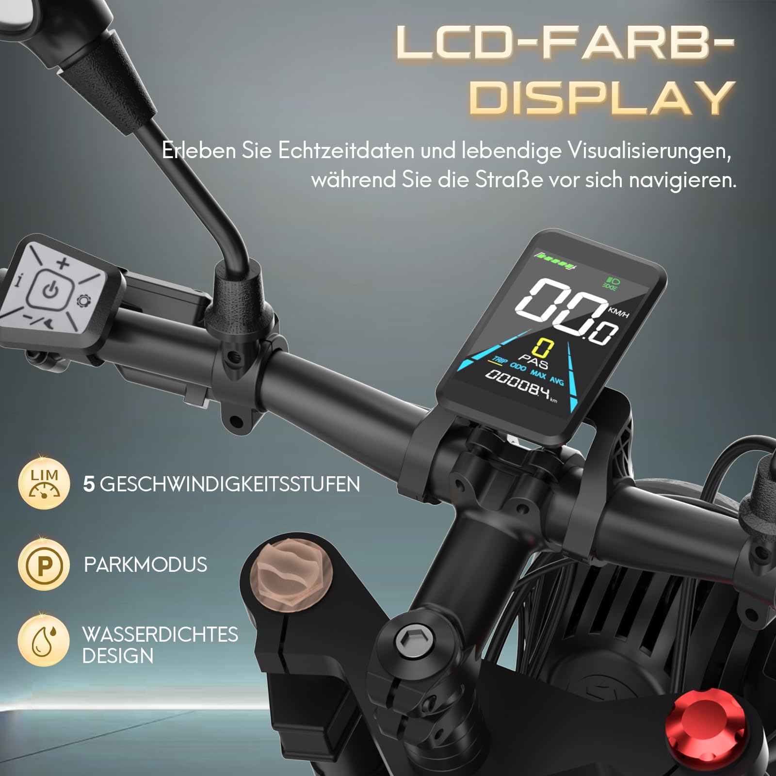 Fafrees F20 Ultra E Bike 20 * 5.0 Zoll Elektrofahrrad, 48V 25Ah Akku City E-Bike, Fatbike Motor 75N.m, EU-typgenehmigt (L1e-B), Mountainbike Reichweite bis zu 140-200Km