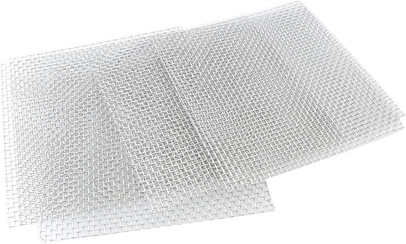 Heyous 6PCS Aquatic Plant Stainless Steel Wire Mesh Pad 10x10cm Aquarium Planting Net for Pump Chambers and Filter Inlets