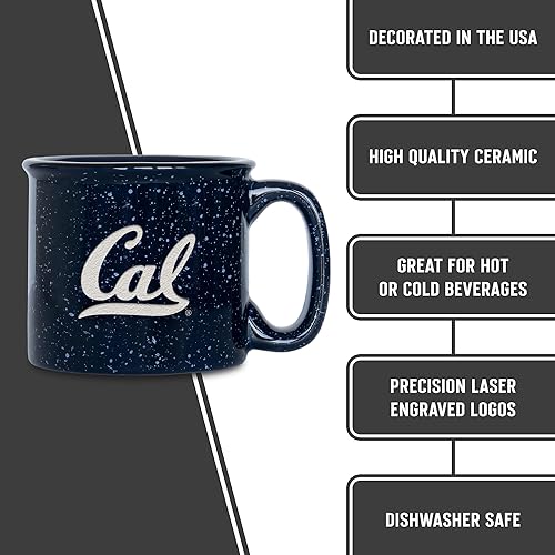 Miniatura 449 de Rico Industries NCAA Utah Utes - Taza de café personalizada de 12 onzas con logotipo grabado con láser profundo, taza de cerámica para acampar con