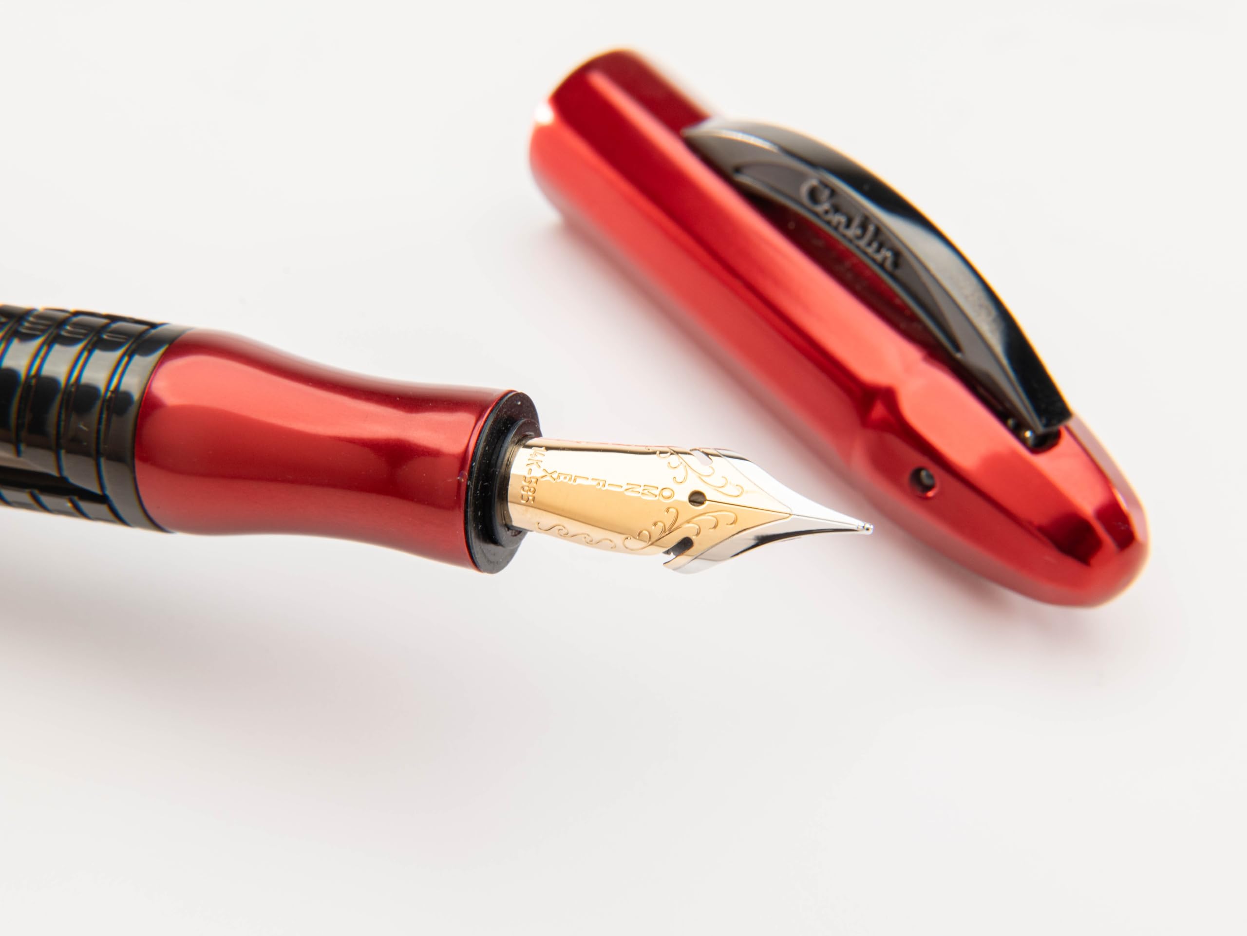 Amazon | Conklin Nozac Classic 125周年記念万年筆 限定版 (レッド