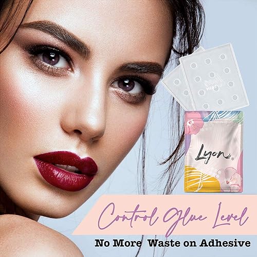 Miniatura 3 de Lyon Lash Bandeja de pegamento Extensiones de pestañas Soporte adhesivo reutilizable Para gotas individuales de pegamento y ajuste de abanicos de