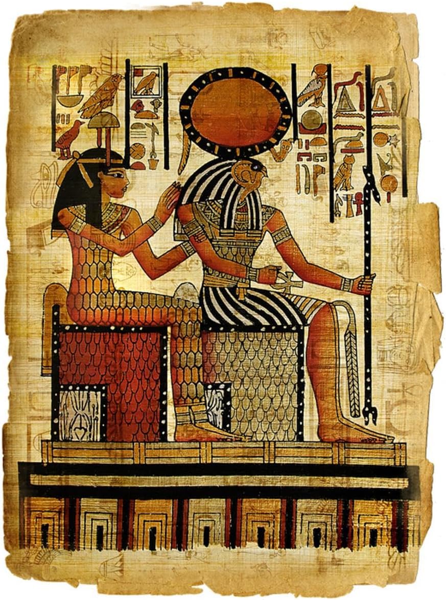 ART.COM Wall Art Print Ancient Egyptian Parchment by Maugli-l, 12" x 16"