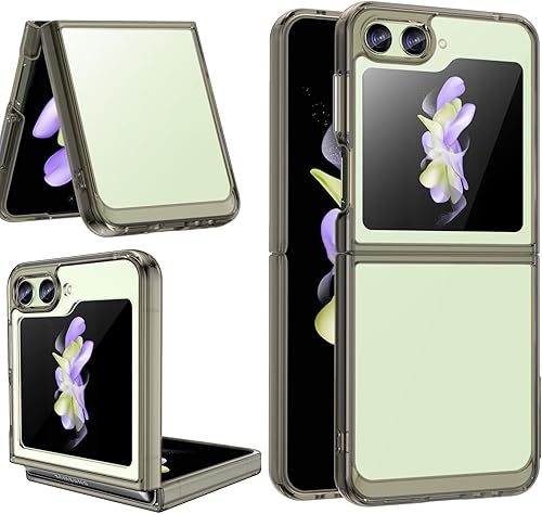 Miniatura 10 de Funda para Samsung Galaxy Z Flip 5 5G Acrílico transparente + TPU Funda protectora transparente sin amarillamiento (azul)