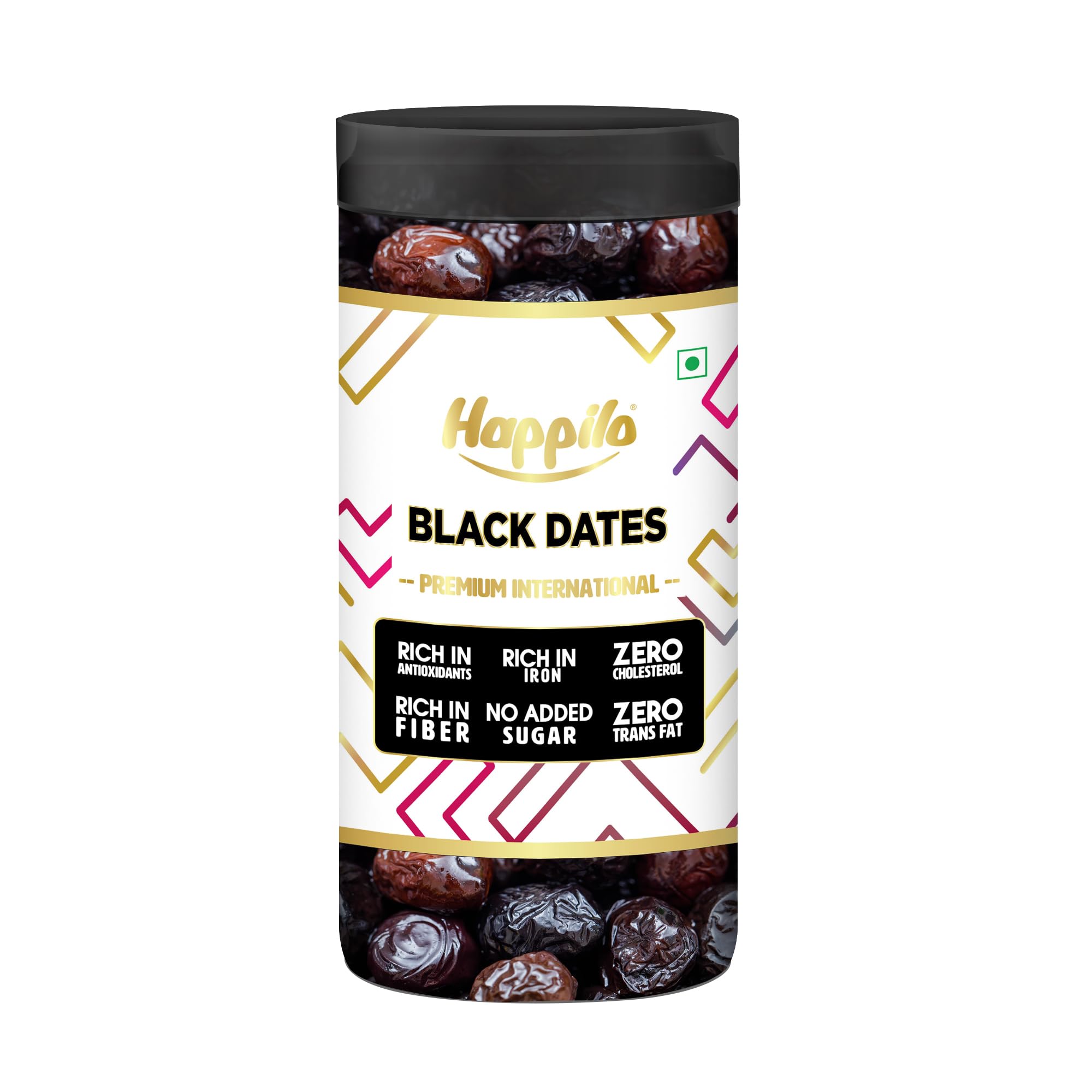 Happilo Black Dates Jar 400g, Rich in Iron, Antixidants, Fiber and Vitamin, Chewy Texture, Natural Sweetness, No added Preservatives (B0CSW7TKDP) Amazon Price History, Amazon Price Tracker