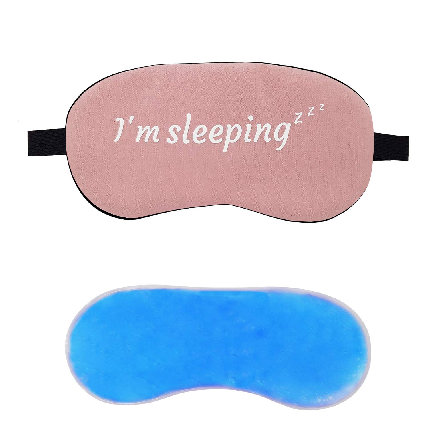 Jenna Polyester Cute Sleeping Eye Shade Mask Cover For Insomnia, Meditation, Puffy Eyes And Dark Circlespink With Gel-image-33