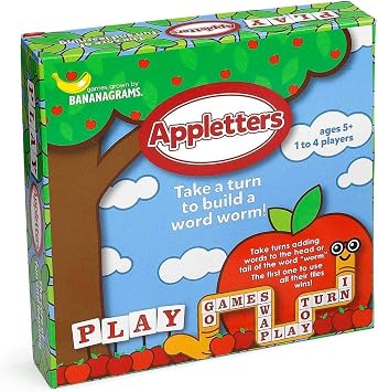 Bananagrams Appletters Word Worm Game for Kids Age 5+