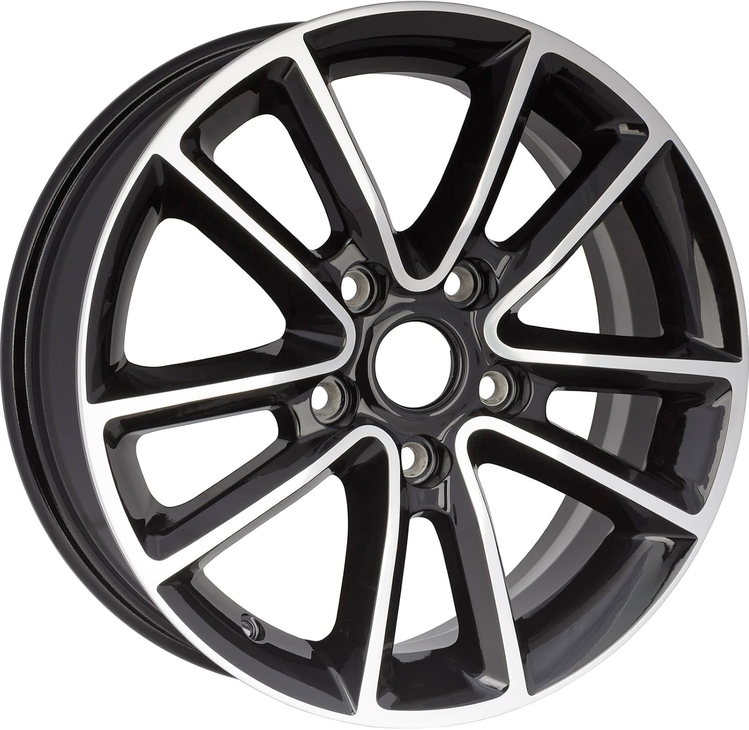 New 17-Inch Polished Black Aluminum Alloy Wheel Rim Fits Dodge Journey 2017-2019 and Caravan 2014-2019