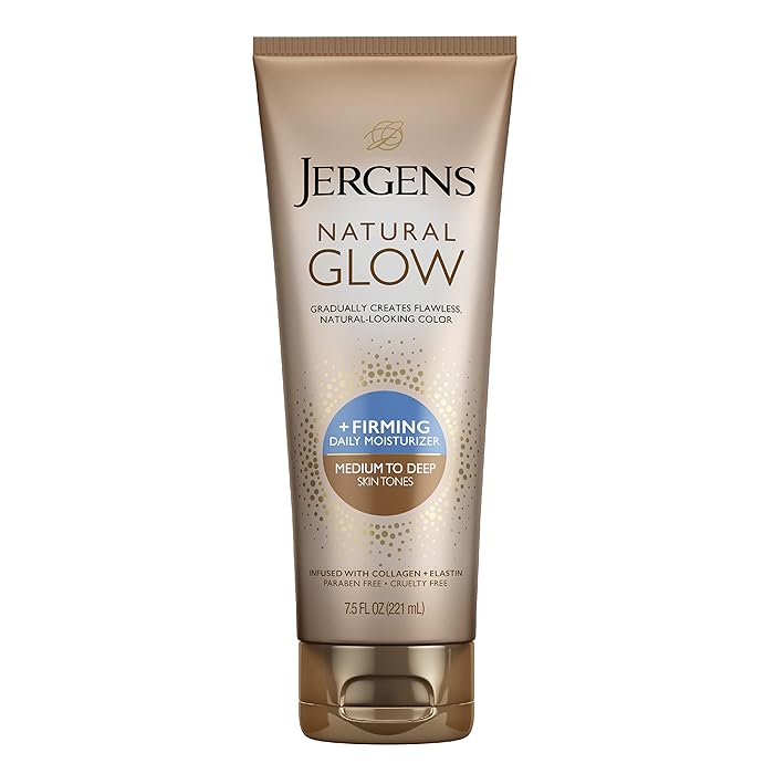 Buy Jergens Natural Glow +FIRMING Body Lotion, Medium to Deep Skin Tone, 7.5 Fl Oz Sunless