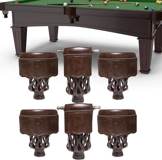Premium Leather Billiard Table Pockets Set