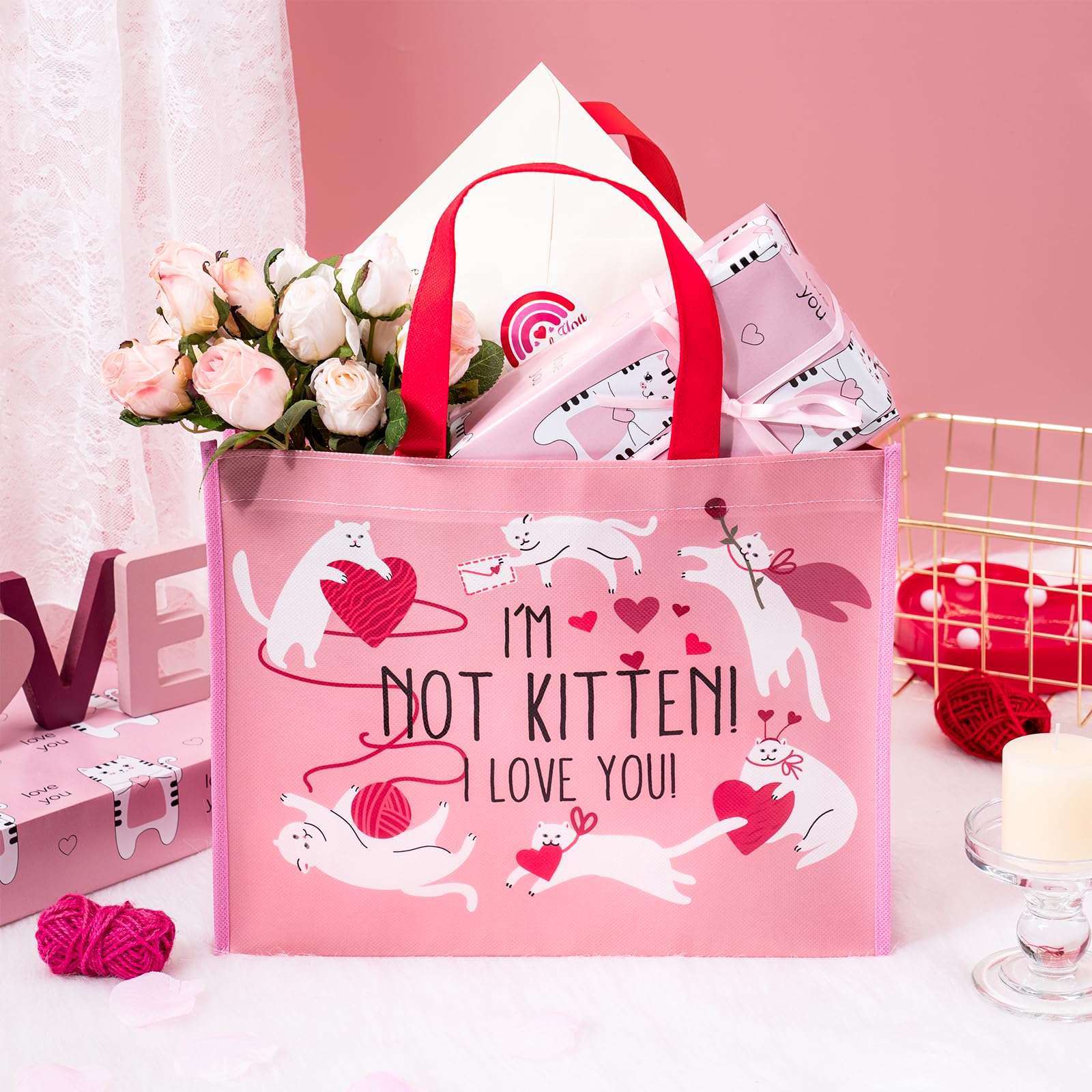 Riesige Geschenktüte Mit Herzen – 142 Cm Hoch, Für Große Geschenke Zu Valentinstag, Hochzeit & Mehr