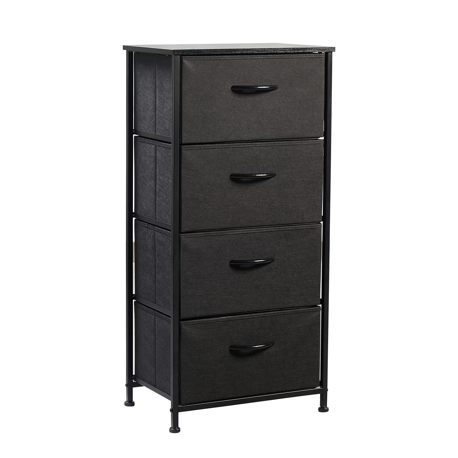 Buy JAJUMUDO Dresser with 4 Drawers,Wood Fabric Drawers Tower with 4