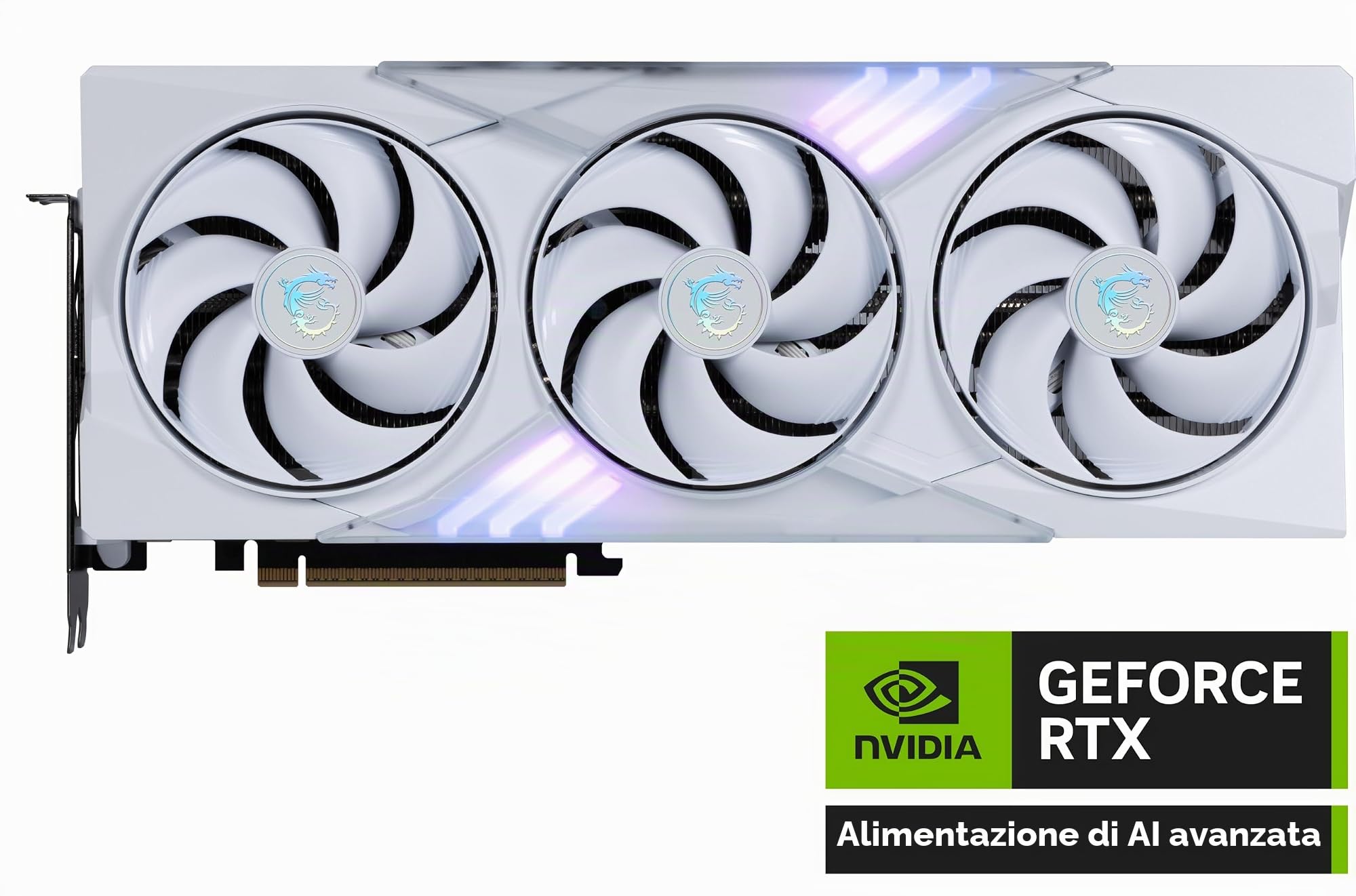 msi Gaming RTX 5080 16G Gaming Trio OC - Scheda grafica bianca (16 GB GDDR7, 256 bit, Extreme Clock TBD MHz, DisplayPort x 3 2.1a, HDMI 2.1b, architettura NVIDIA Blackwell)