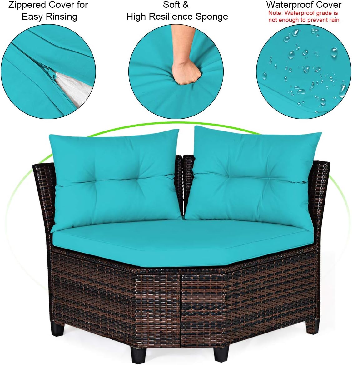 tangkula replacement cushions