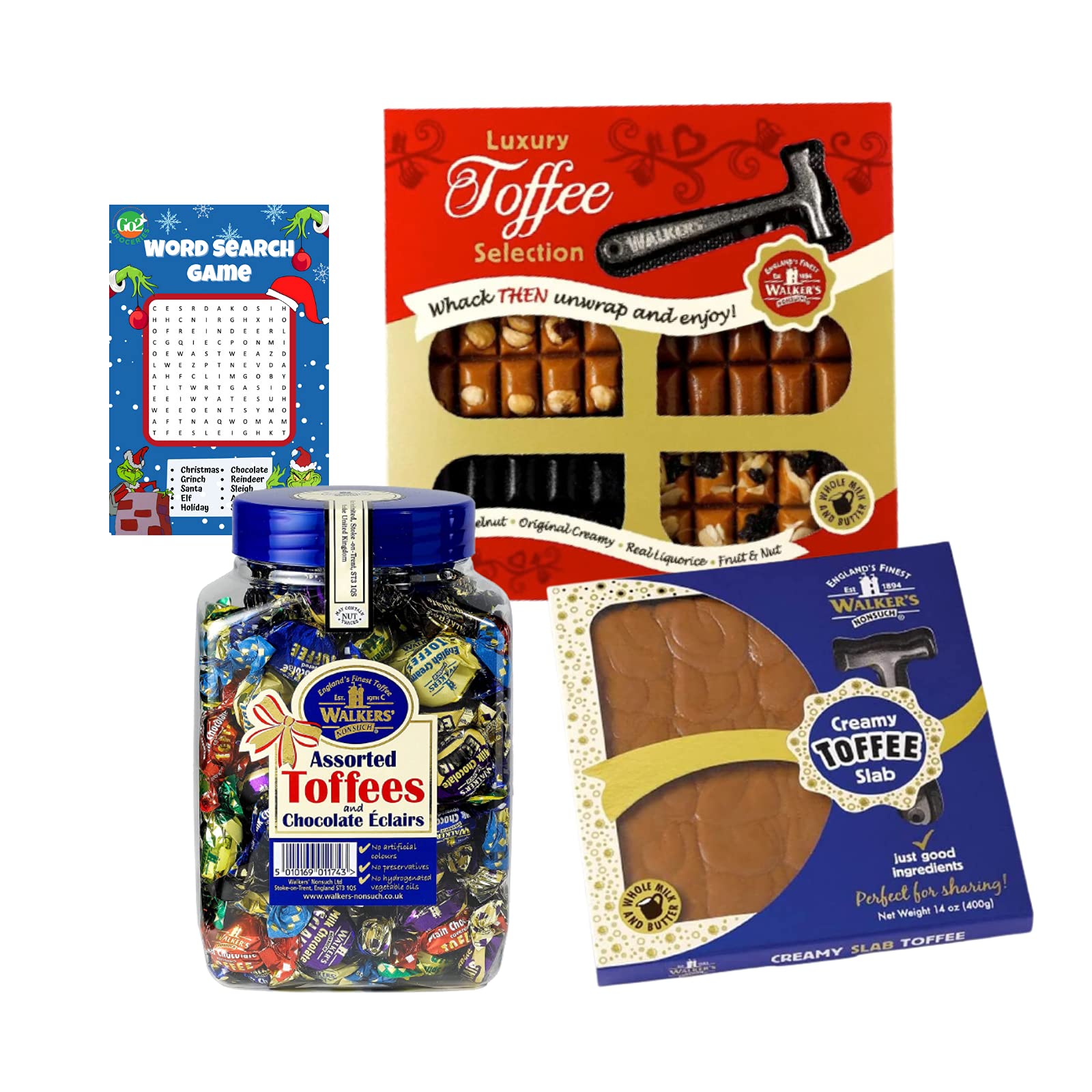 Buy Luxury Toffee and Eclairs Bundle Contains Walkers Assorted Toffee