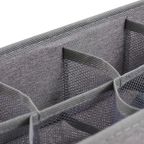 Miniatura 8 de Qozary Paquete de 3 separadores organizadores de cajones de ropa interior, cajones plegables para armario, armarios, para ropa, calcetines,