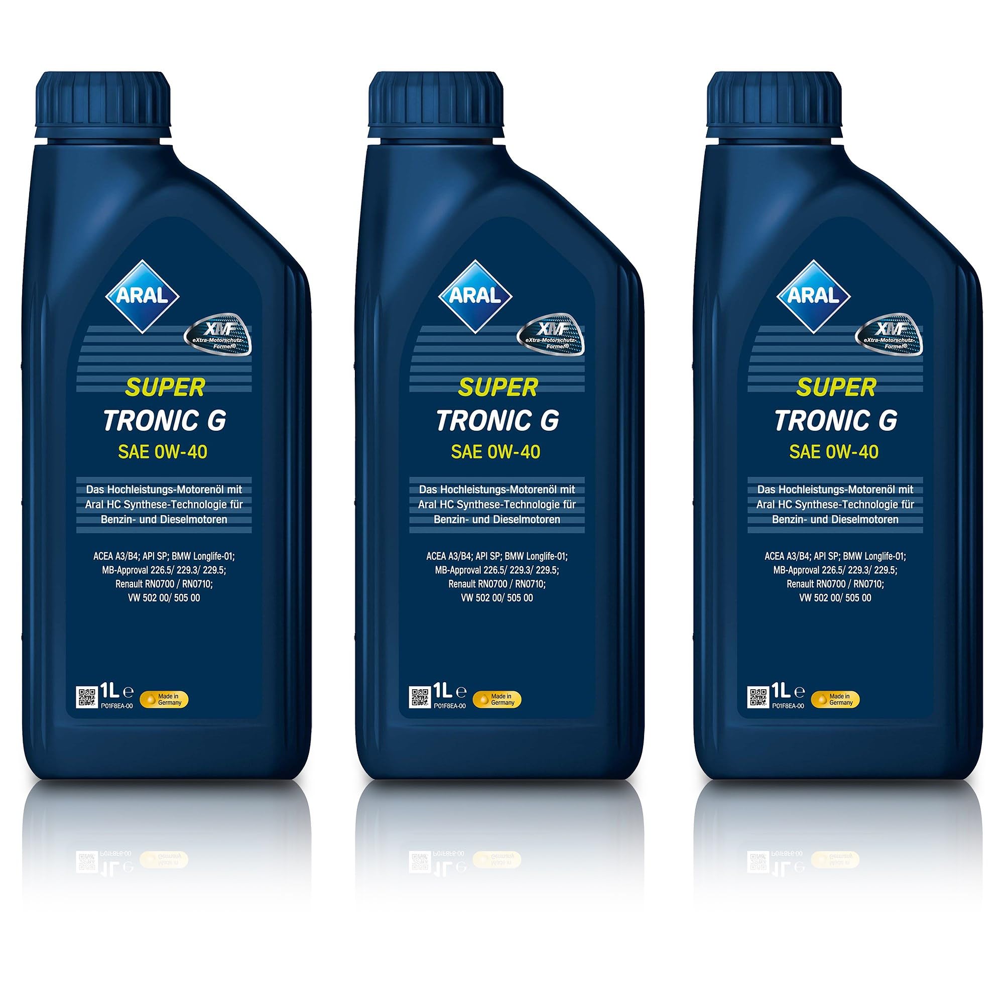 3x 1 L + 4 L = 7 Liter Aral SuperTronic G 0W-40 Motor-Öl inkl.