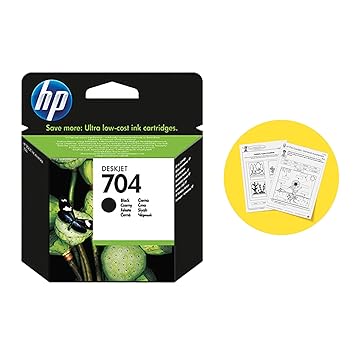 HP 704 Black Original Ink Advantage Cartridge