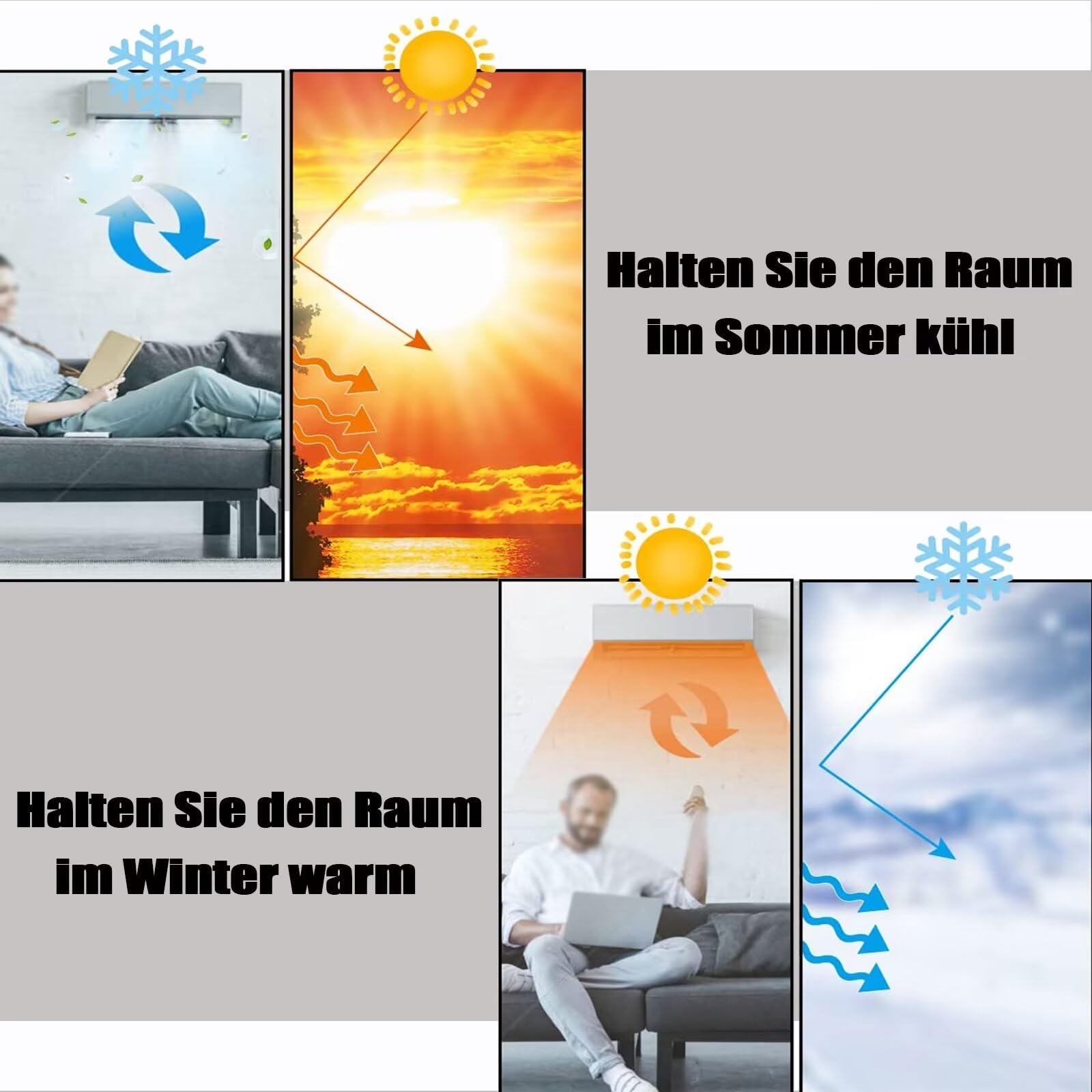 Türvorhang thermo kälteschutz filz wärmeschutzvorhang tür mit kräuselband magnet thermovorhang kälteschutz hitzeschutz haustür für türen Balkontür Wohnzimmer 130x205cm Weiß transparent