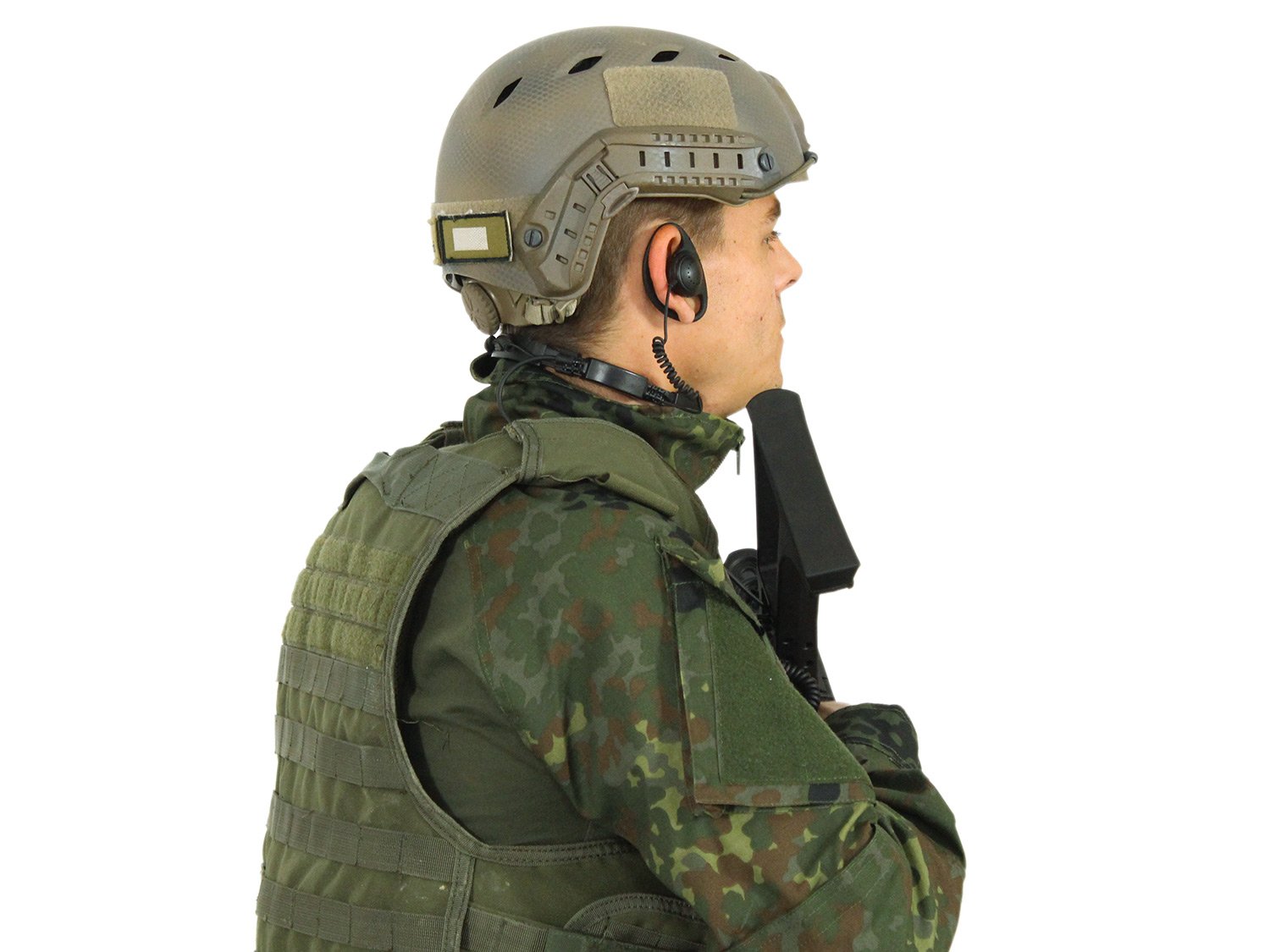 Invader Gear Combat Shirt, mit Oberarmtaschen, hoher Tragecomfort - Flecktarn, Größe:M