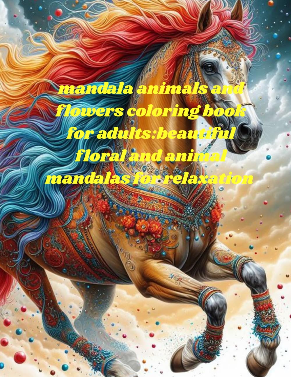 mandala animals and flowers coloring book for adults: beautiful floral and animal mandalas for relaxation: stress relief and relaxation with beautiful floral and animal mandala designs