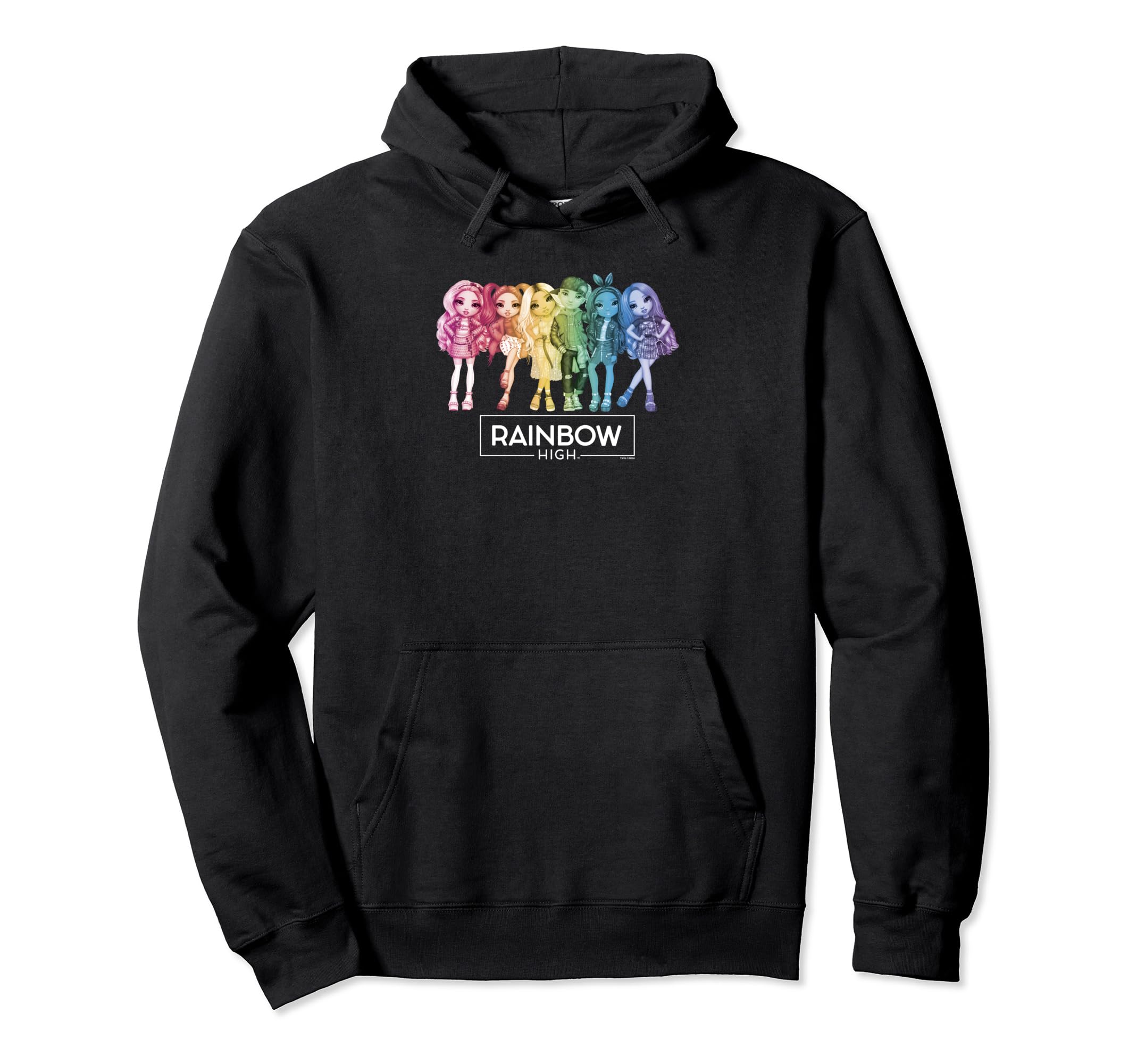 Rainbow High Rainbow Group Line Up Pullover Hoodie : Clothing, Shoes \u0026  Jewelry - Amazon.com