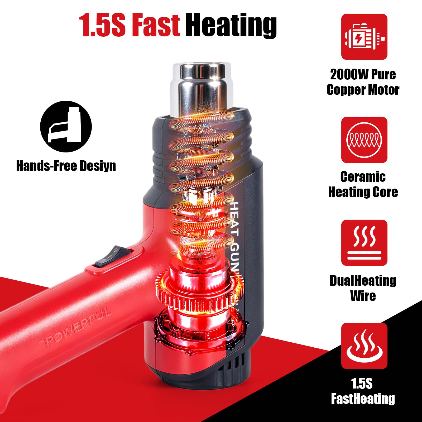 Kit de pistola de calor con 460 conectores de alambre de sellado de soldadura termorretráctil, conectores de alambre termorretráctiles impermeables, funda termorretráctil de 26-10 AWG para automoción
