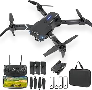 Mini Drone with Camera for Adults Kids, 1080P WiFi FPV Camera Drone with 3 Batteries, One-Click Take Off/Landing, Altitude Hold, Headless Mode, 360° Flips, 3-Gear Speeds, Emergency Stop, Carrying Case, Toys Gifts for Kids and Adults Beginner