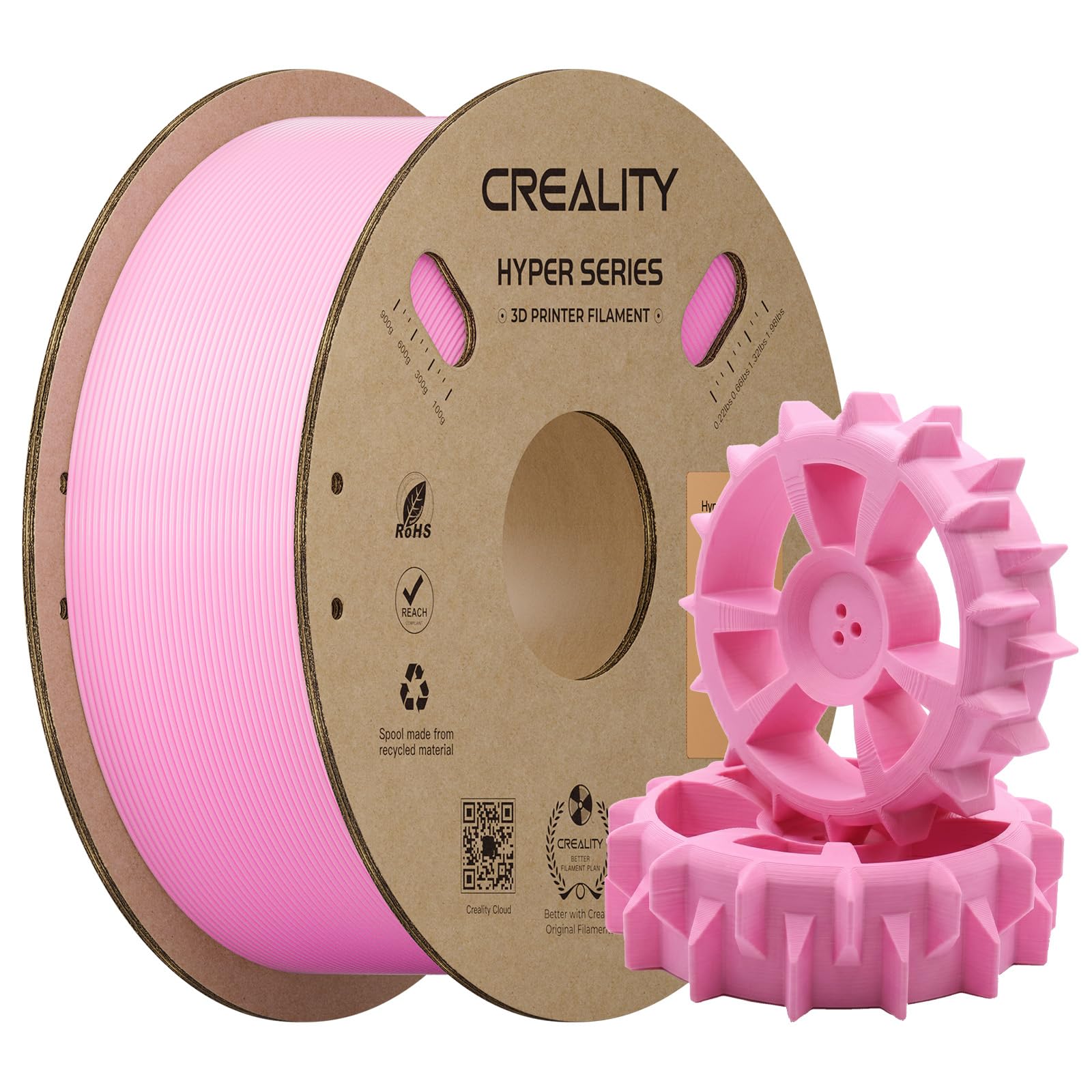 Creality Hyper ABS Filament 1KG, Pink, 1-Pack