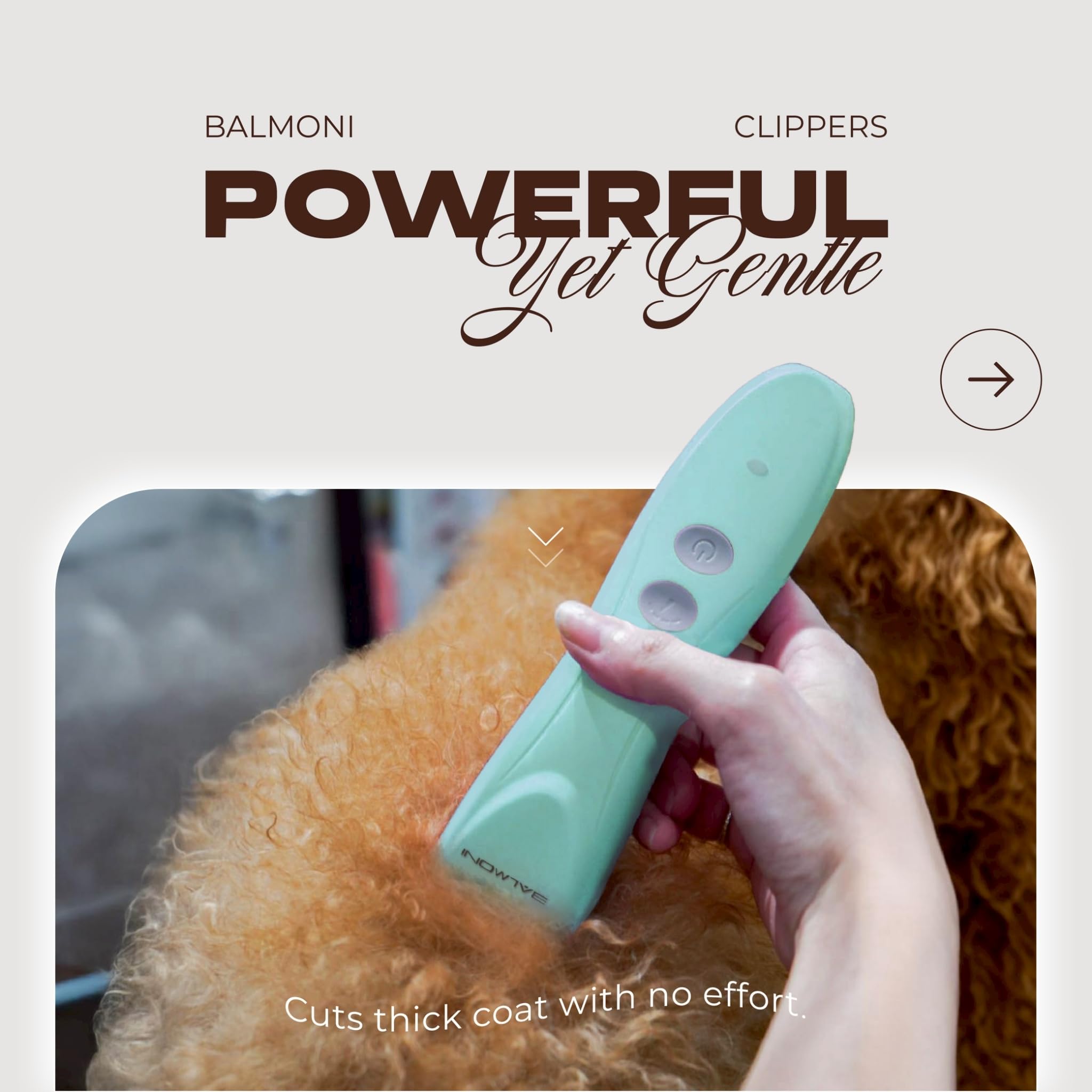 Cordless Pet Grooming Kit - Dog & Cat Clipper -3